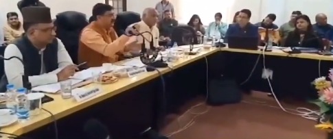 'Presiding over the DISHA meeting, MP Jugal Kishore Sharma discussed in detail the centrally sponsored schemes and ongoing development works in Jammu'